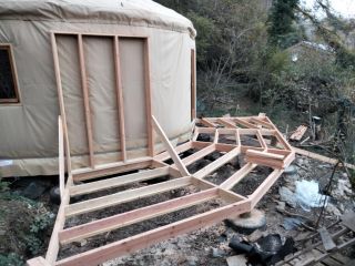 Extension de yourte dans le Tarn